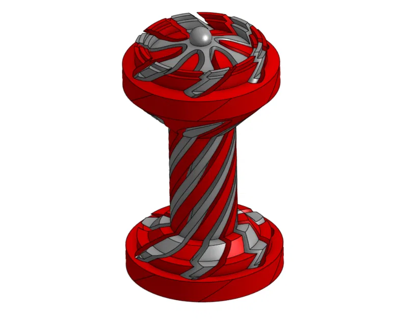 Quân Hậu Cờ Vua Spiral Fidget Đường Kính 1.75" - Image 1