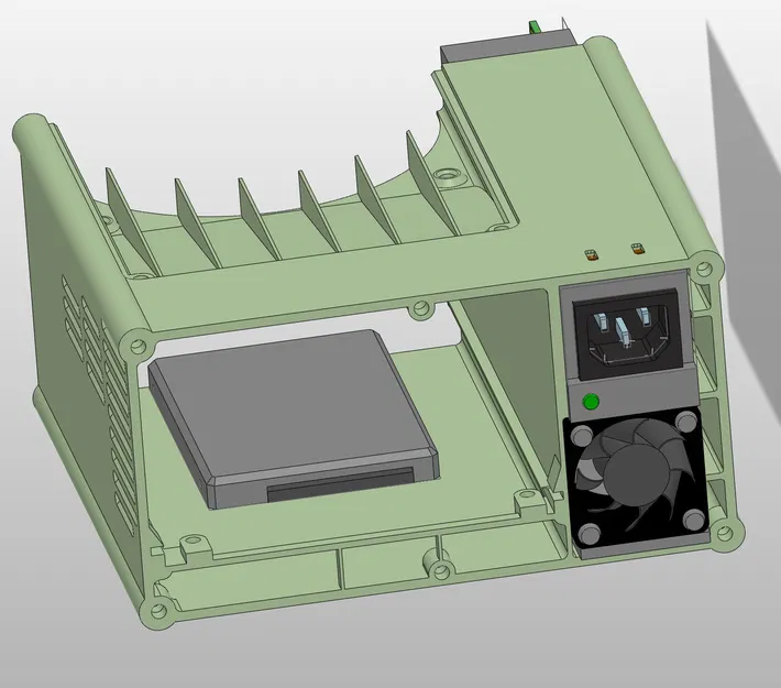 Case BC250 AMD v3 cho nguồn HP server PSU, HDD 2.5 và USB hub - Image 7