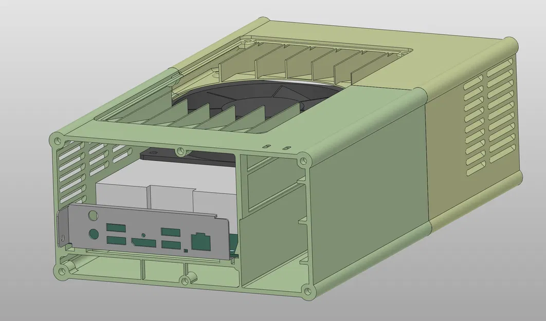Case BC250 AMD v3 cho nguồn HP server PSU, HDD 2.5 và USB hub - Image 9