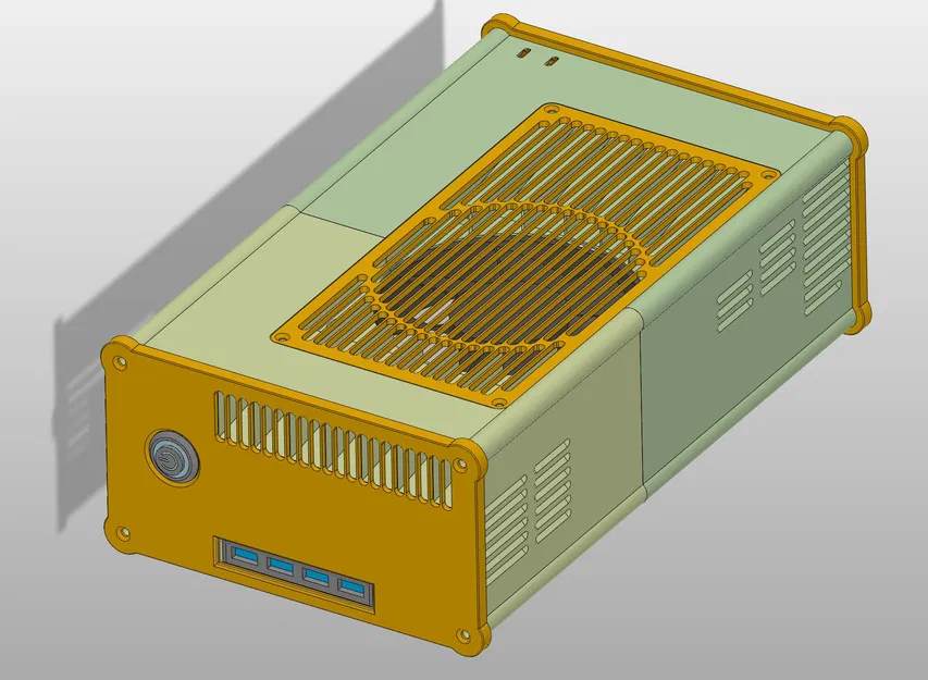 Case BC250 AMD v3 cho nguồn HP server PSU, HDD 2.5 và USB hub - Image 11