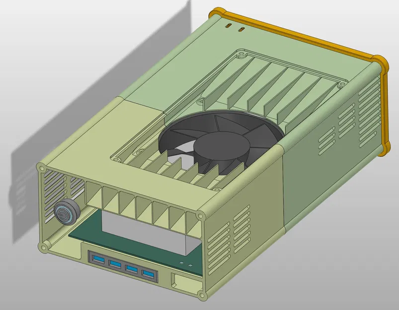 Case BC250 AMD v3 cho nguồn HP server PSU, HDD 2.5 và USB hub - Image 12