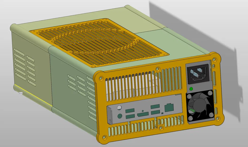 Case BC250 AMD v3 cho nguồn HP server PSU, HDD 2.5 và USB hub - Image 14