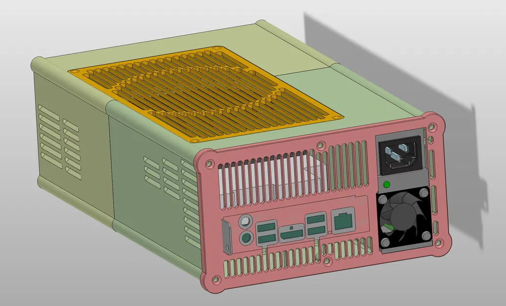 Case BC250 AMD v3 cho nguồn HP server PSU, HDD 2.5 và USB hub - Image 15