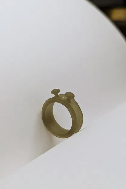 Nhẫn móc len giữ căng chỉ kiểu Shrek (Crochet Ring Shrek style) - Image 1