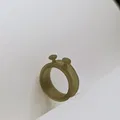 Nhẫn móc len giữ căng chỉ kiểu Shrek (Crochet Ring Shrek style) - Thumbnail 1