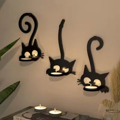 Three Wall CATS - Giá treo tường đựng nến tea-candle