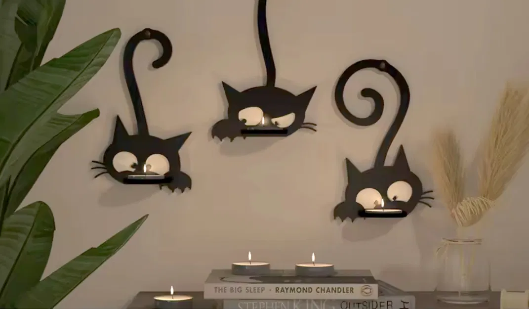 Three Wall CATS - Giá treo tường đựng nến tea-candle - Image 2