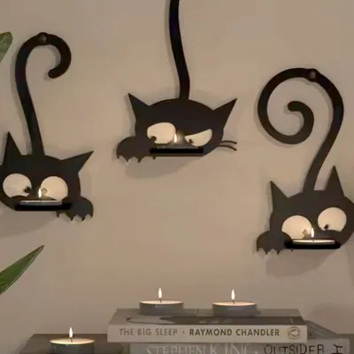 Three Wall CATS - Giá treo tường đựng nến tea-candle
