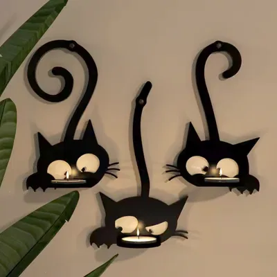 Three Wall CATS - Giá treo tường đựng nến tea-candle
