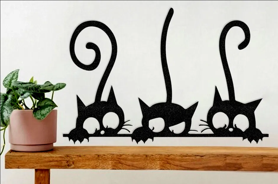 Three Wall CATS - Giá treo tường đựng nến tea-candle - Image 4