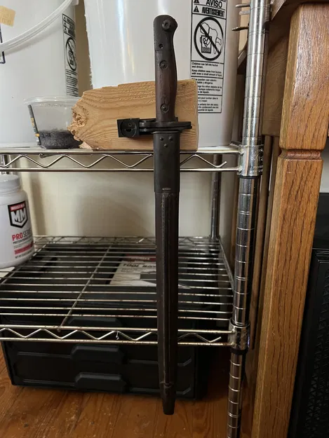 Giá Treo Tường Trưng Bày Lưỡi Lê Lee Enfield Kèm Giá Treo Vỏ - Image 3