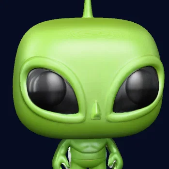 Alien nhỏ màu xanh