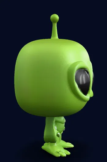 Alien nhỏ màu xanh - Image 2