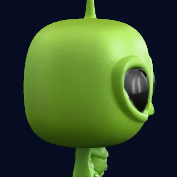 Alien nhỏ màu xanh