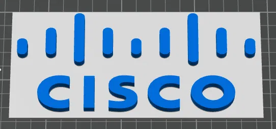 Bảng hiệu Cisco cho văn phòng hoặc xưởng, có chân đế - Image 1