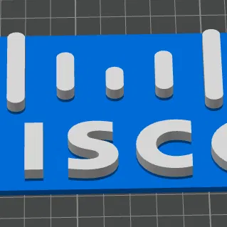 Bảng hiệu Cisco cho văn phòng hoặc xưởng, có chân đế
