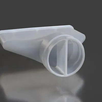 Ống dẫn khí xả cửa sổ dạng phẳng đường kính 75 mm