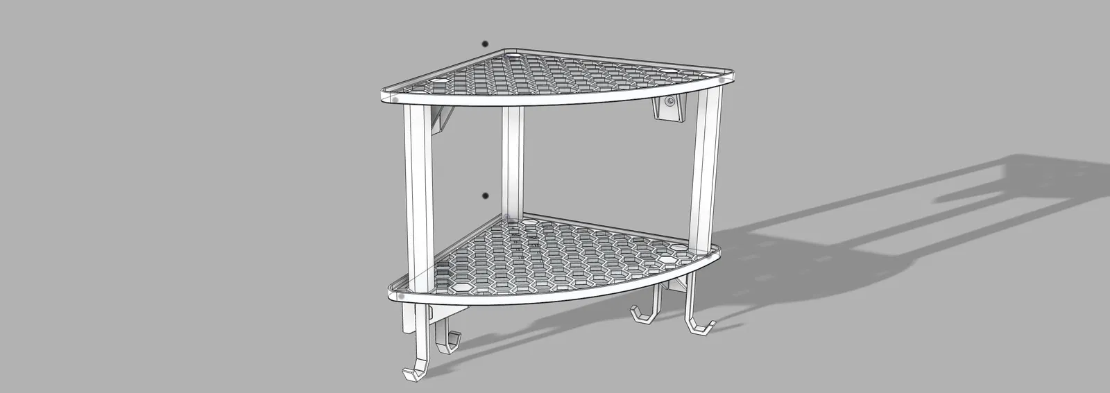 Kệ góc phòng tắm (Bathroom corner shelf) - Image 1