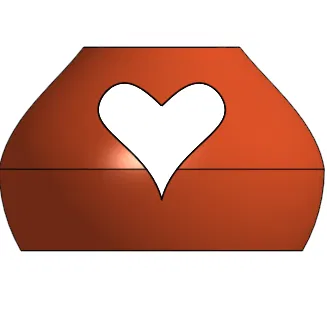 Hộp Valentine 2 in 1 (Candle Holder + Hộp Quà)