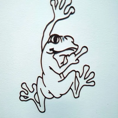 Tranh treo tường hình ếch (Frog wall art)