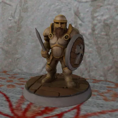 FDM/SLA Dwarven Sentinal No Support EasyPaint