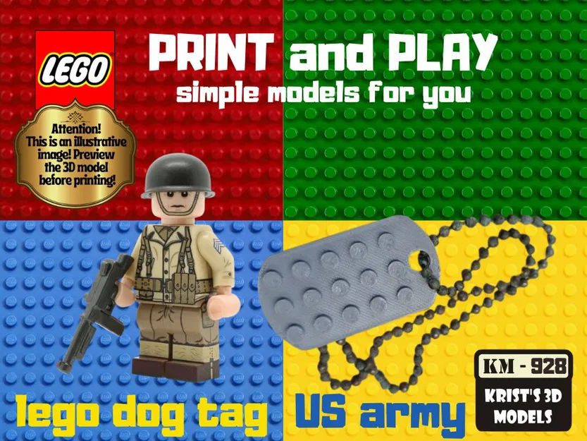 Thẻ tên chó LEGO (Lego Dog Tag) - Image 1