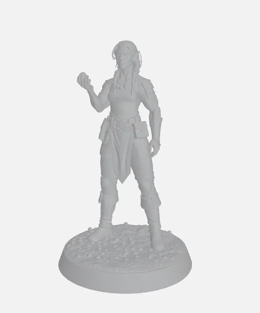 Cloud Goliath Giantess Ranger - Mini DnD - Image 2