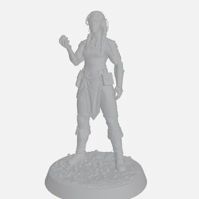 Cloud Goliath Giantess Ranger - Mini DnD