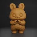 Thỏ Dễ Thương Cầm Trái Tim – Bunny STL In 3D - Thumbnail 5