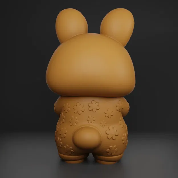 Thỏ Dễ Thương Cầm Trái Tim – Bunny STL In 3D - Image 6