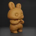 Thỏ Dễ Thương Cầm Trái Tim – Bunny STL In 3D - Thumbnail 8
