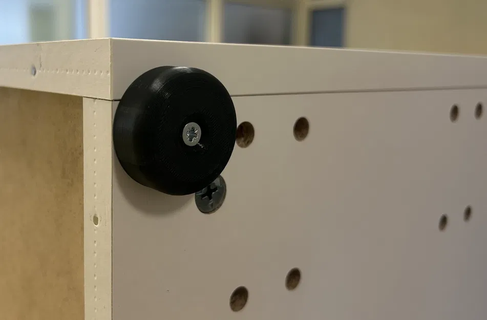 Chân đế tủ/nội thất dễ làm (Nozka pod skrinku) – Ø40, cao 15mm - Image 2