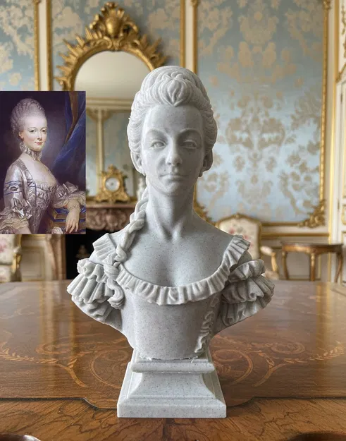Marie-Antoinette Josèphe Jeanne de Habsbourg-Lorraine – Tượng bán thân - Image 1