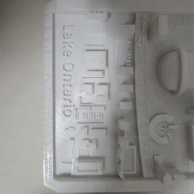 Mô hình thu nhỏ đường chân trời Toronto (CN Tower & Rogers Centre)