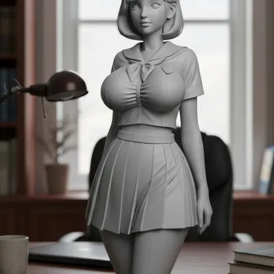 Cô gái sexy trong đồng phục học sinh 2