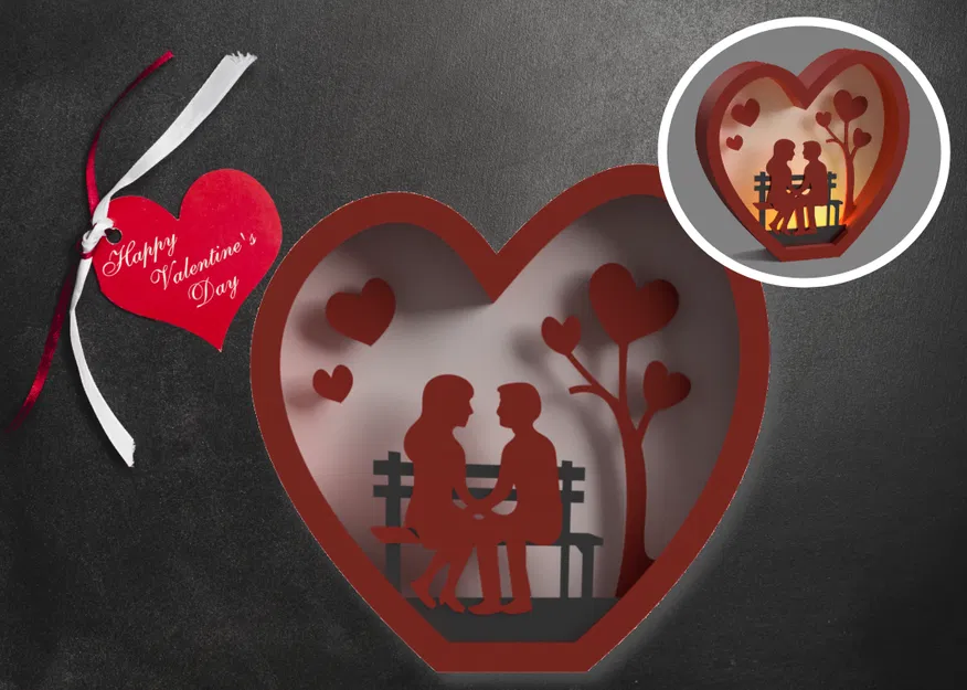 Cặp đôi đang yêu - Ánh sáng và bóng đổ - Image 1