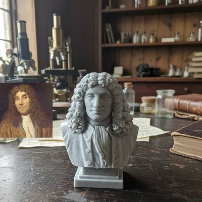 Antoni(e) (Antoine) van Leeuwenhoek - Tượng bán thân