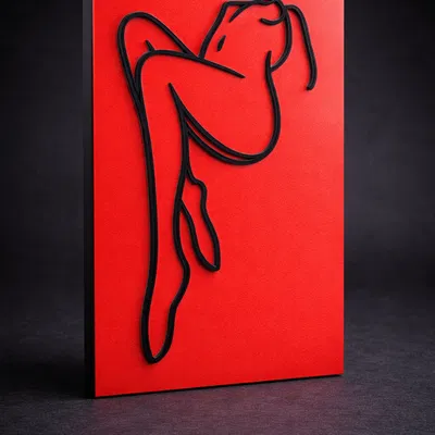 Minimalist Female Line Art Series 1 N4