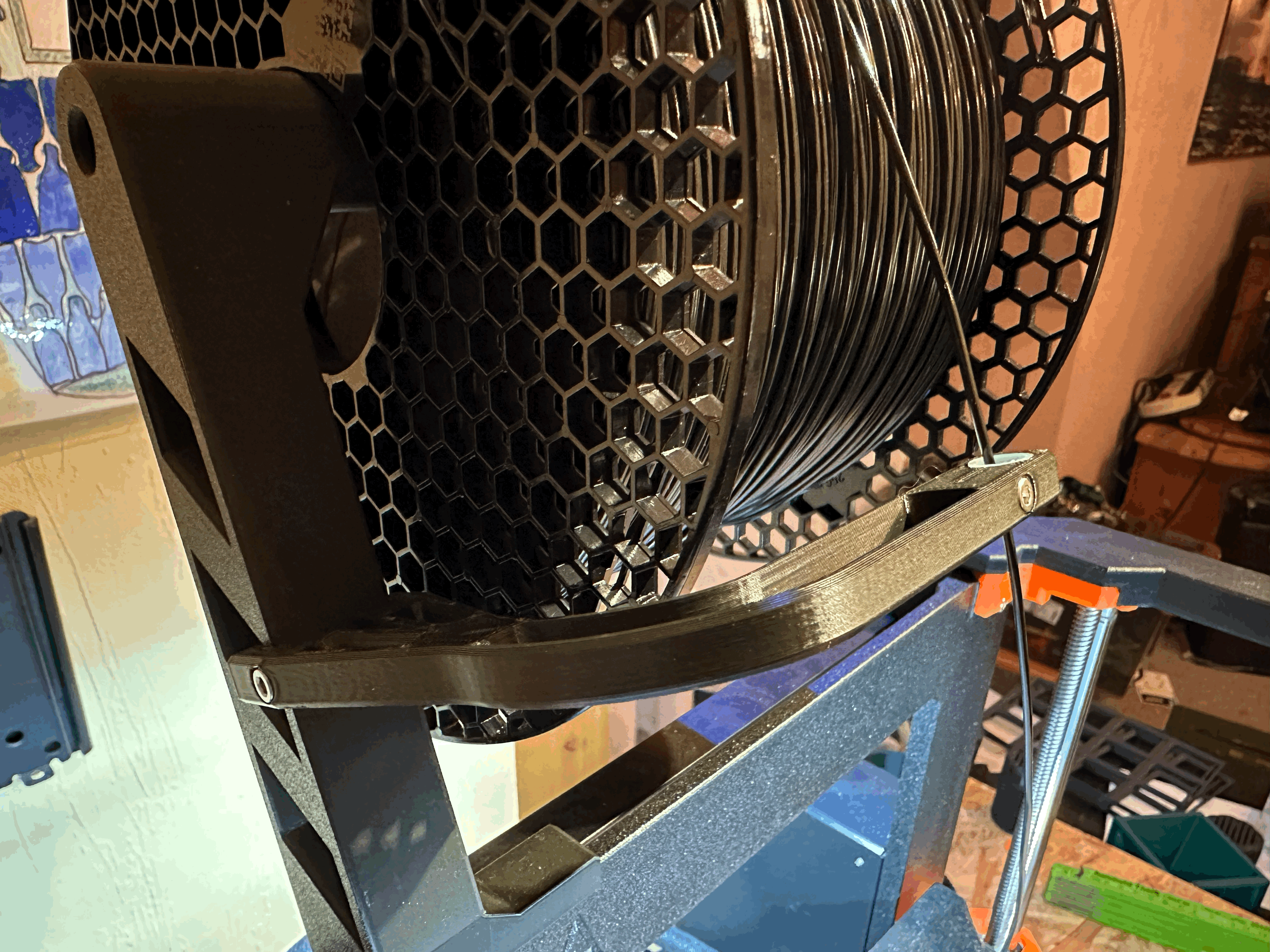 Hướng dẫn filament cho giá đỡ spool 2kg cho Original Prusa MK4