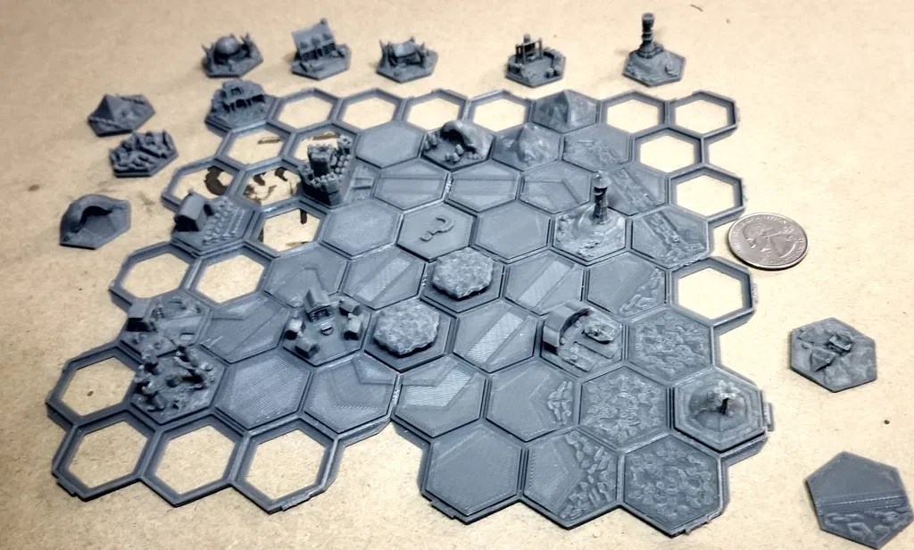 Hex Quest World Mapping System (+Update 1) – Hệ thống map thế giới dạng hex in 3D - Image 1