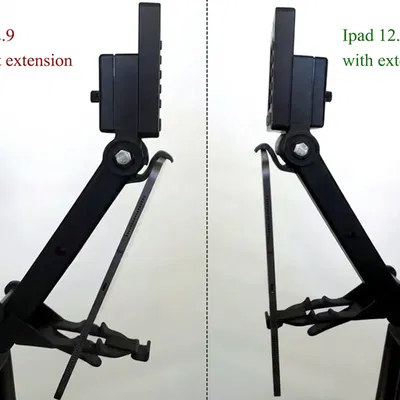 Giá nối dài gắn iPad Pro 12.9" cho Concept2 RowErg PM5