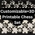 Bộ Cờ Vua 3D In Được Có Thể Tùy Biến (Customizable+3D Printable Chess Set) - Thumbnail 1