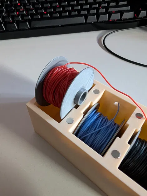 Hộp đựng dây thiếc hàn nắp nam châm - Image 4