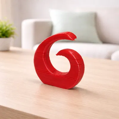 Wave - Món trang trí uốn lượn bo tròn, thanh lịch