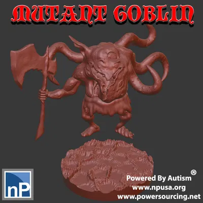 Mutant Goblin 1 – Goblin đột biến kèm bệ tròn