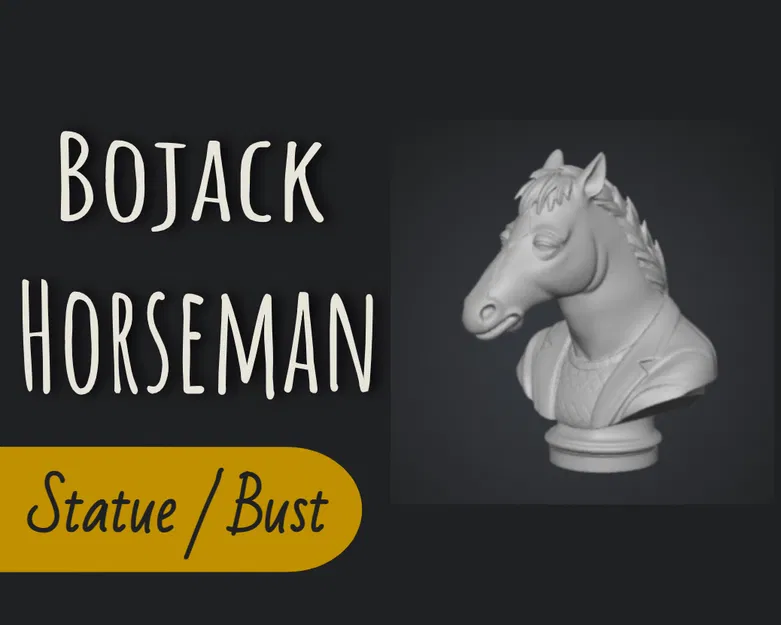 Tượng Bust BoJack Horseman (BoJack Horseman Statue Bust) - Image 1