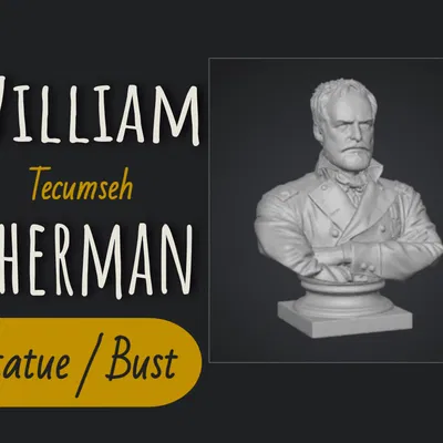 Bust tượng William Tecumseh Sherman