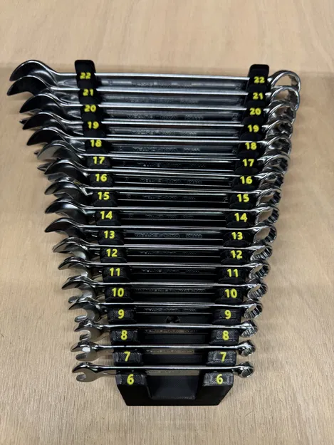 Giá treo cờ lê vòng-miệng 6-22 (Flat and ring wrench holder 6-22) - Image 1