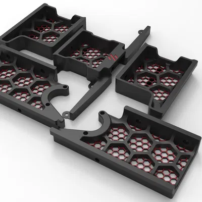 Skirts Voron 2.4 hex infill (250/300/350mm)