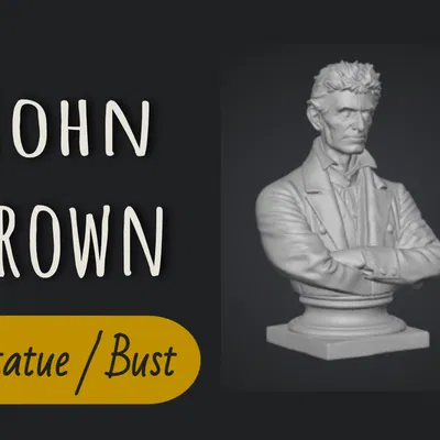 Bust tượng John Brown (John Brown Statue Bust)
